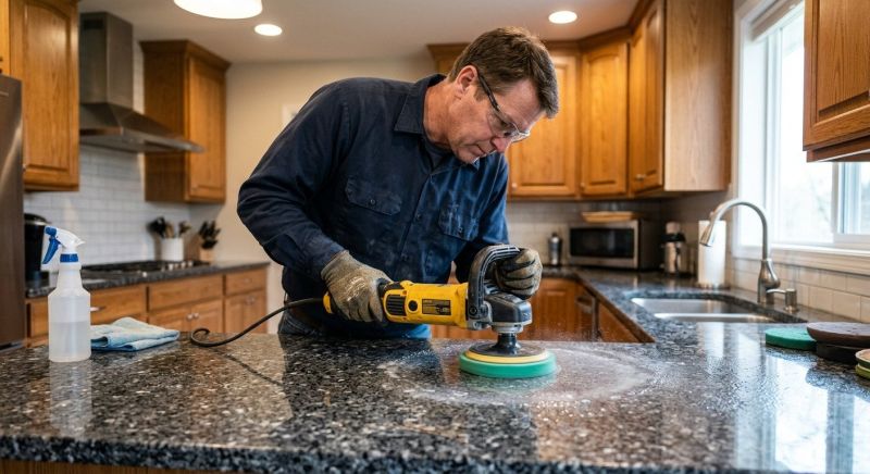 Countertop Buffing in Roseville, CA