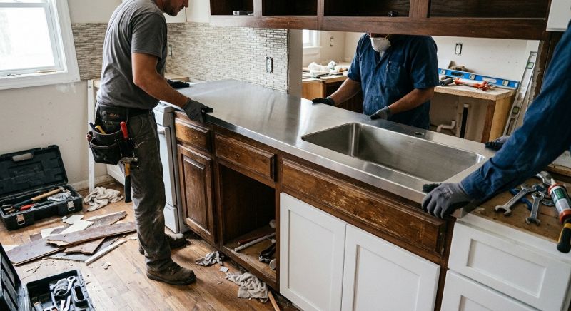 Stainless Counter Replacement in Napa, CA